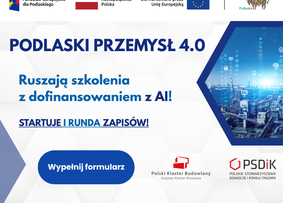 Startuje Podlaski Przemysł 4.0 – nowoczesne kompetencje cyfrowe dla podlaskich przedsiębiorców